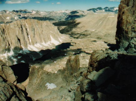 Looking northwest from Trail Crest